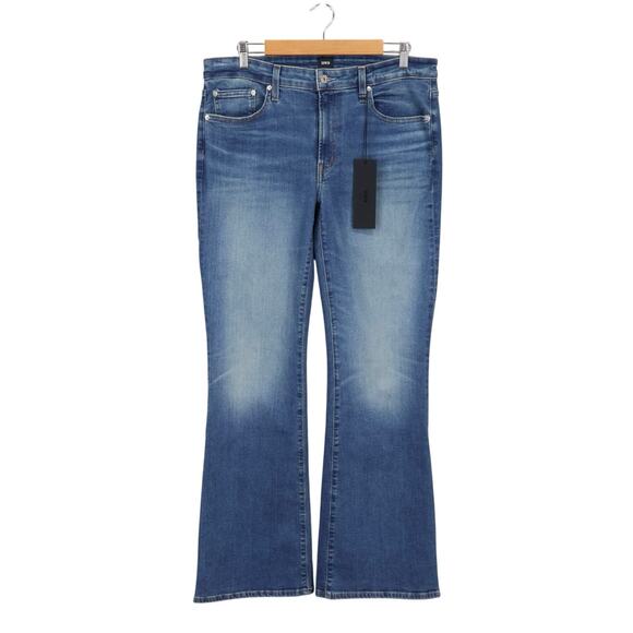 NWT Edwin Lark Mid-Rise Bootcut Stretch Denim Jean In Flashback Blue Size 32 - Picture 1 of 6